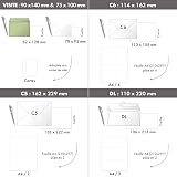 Clairefontaine Pollen Iridescent White Paper Envelopes 9x14cm 20 Pack view 4