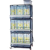 Hatching Time Chicken Breeding Cage, Stackable Pen, 3 Layer, 3 Section | Compact cage for 3-9 all-breed chicken sizes with roll-out egg tray, feeder, 1-gallon tank, nipple drinker and manure tray