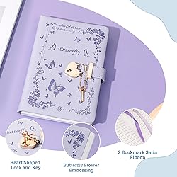 SPIPHY Diary with Lock and Key for Girls Ages 8-12