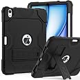 Étui Rotatif 360° Pour IPad Air 11 (2024) M2 Et Air 5/4 - Fonction Veille/réveil Automatique - Noir