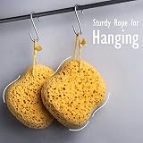 myHomeBody Bath Sponge Foam Loofah Large 3 Pack with Rope Hang Tag view 6
