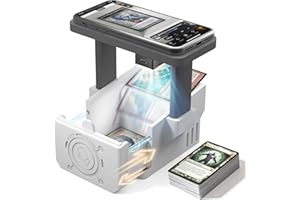 Card Scanner Pro Max–Card Scanner Stand for MTG & TCG, Scan Sleeved & Unsleeved Trading Cards, Phone Holder with Rechargeable