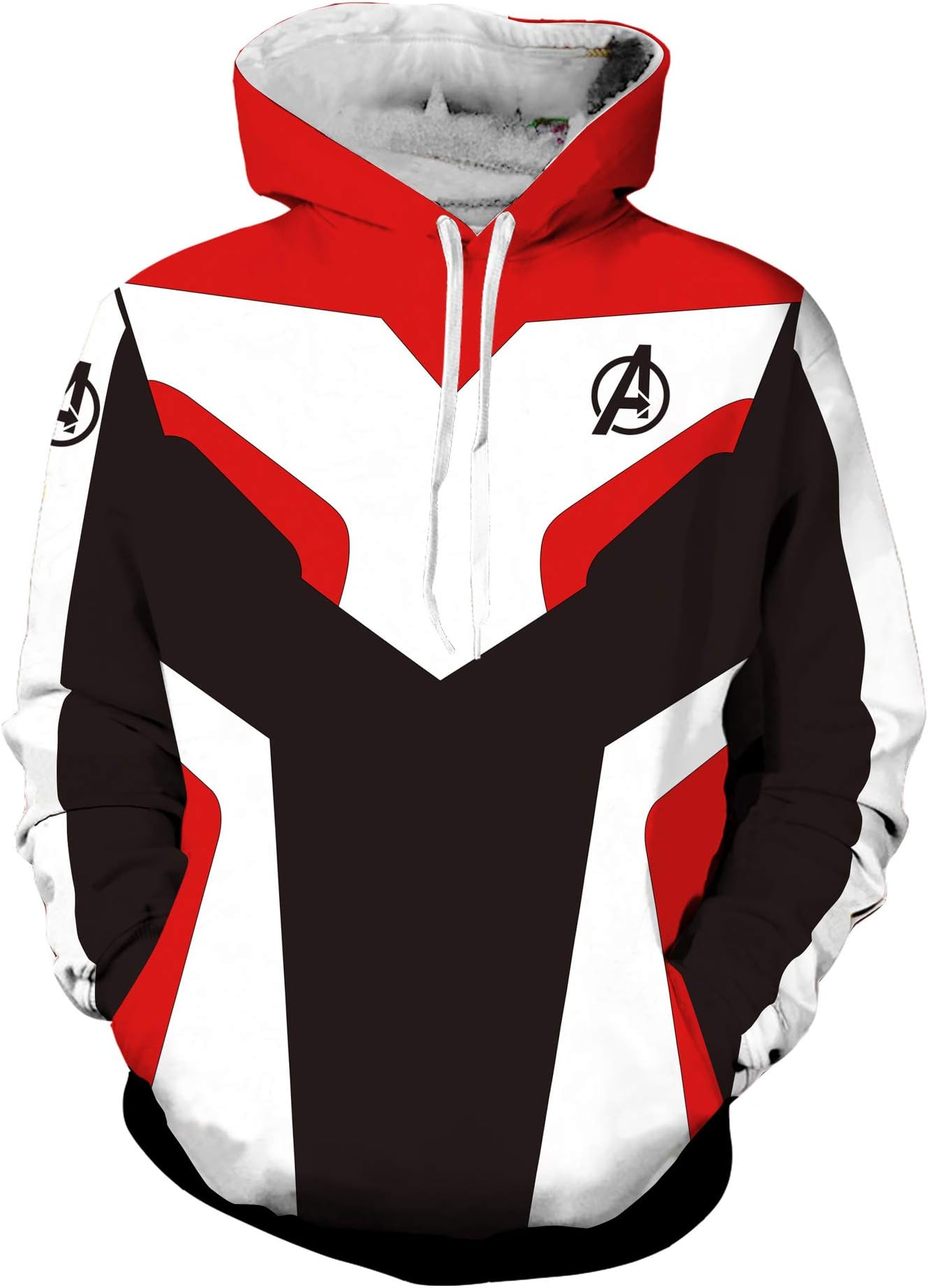 Avengers Endgame Advanced Tech Quantum Hoodie Adult Sweatshirt Cosplay Costume with Pocket Jacket Pullover R L