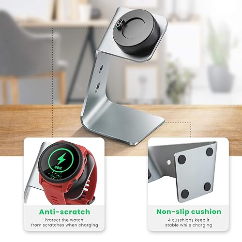 Zacro Charger Dock Compatible with Garmin Fenix, Vivoactive 4S