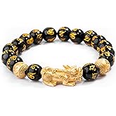 Buddha & Karma Double-Headed Golden Dragon Bracelet – Wealth, Strength & Protection