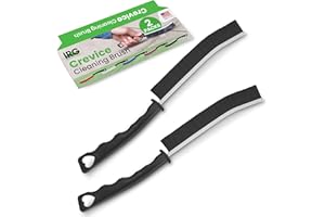 IRG IRON RISE GEAR IRG Hard Bristle Crevice Cleaning Brush, 2 Crevice Cleaning Brushes for Household Use, Grout Cleaning Brush, Durable Stiff Bristle Brush, Grout Brush, Crevice Cleaning Tool, Developed in USA