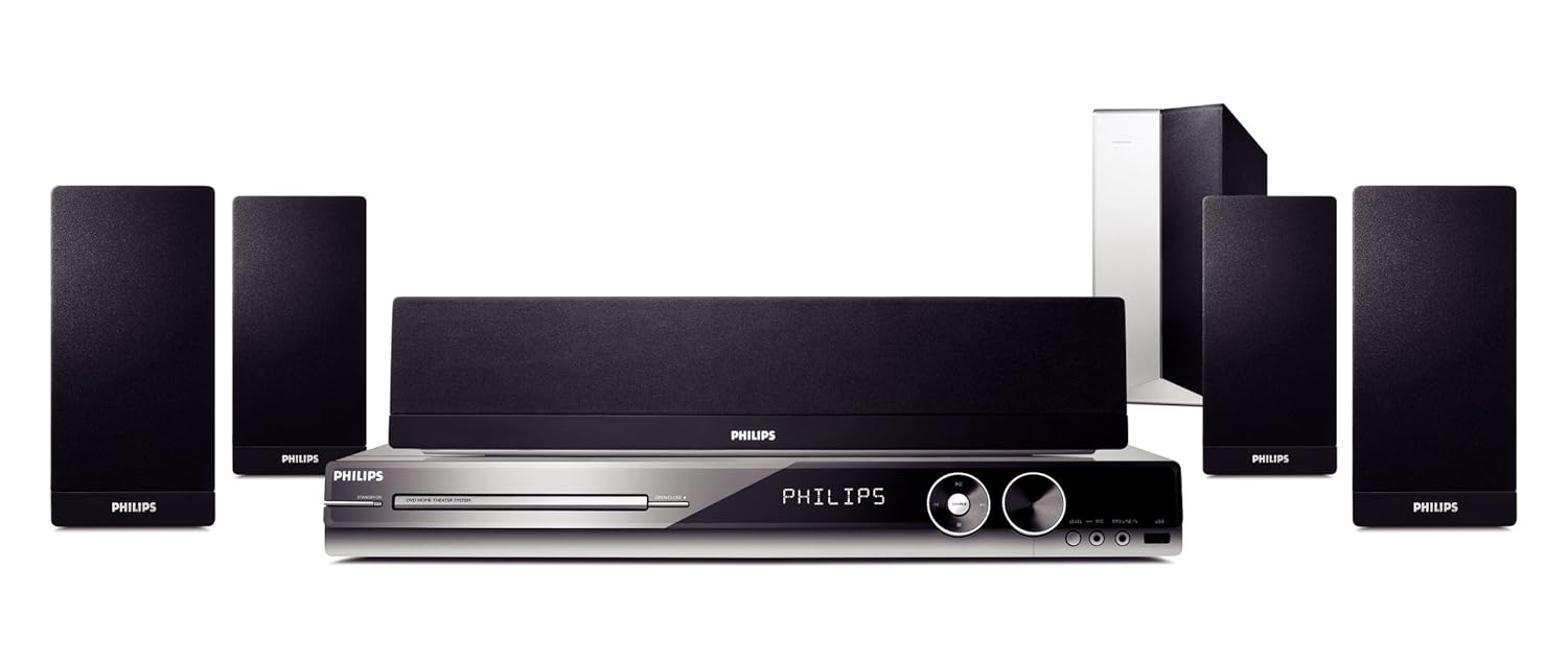 Amazon.com: Philips HTS3544 Home Theater System with iPod Connectivity  (Silver) (Discontinued by Manufacturer): Home Audio & Theater