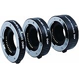 Movo Photo AF Macro Extension Tube Set for Micro 4/3 Mount Mirrorless Camera System (Compatible with Olympus PEN, Panasonic Lumix, Blackmagic Cinema Camera) with 10mm, 16mm & 21mm Tubes