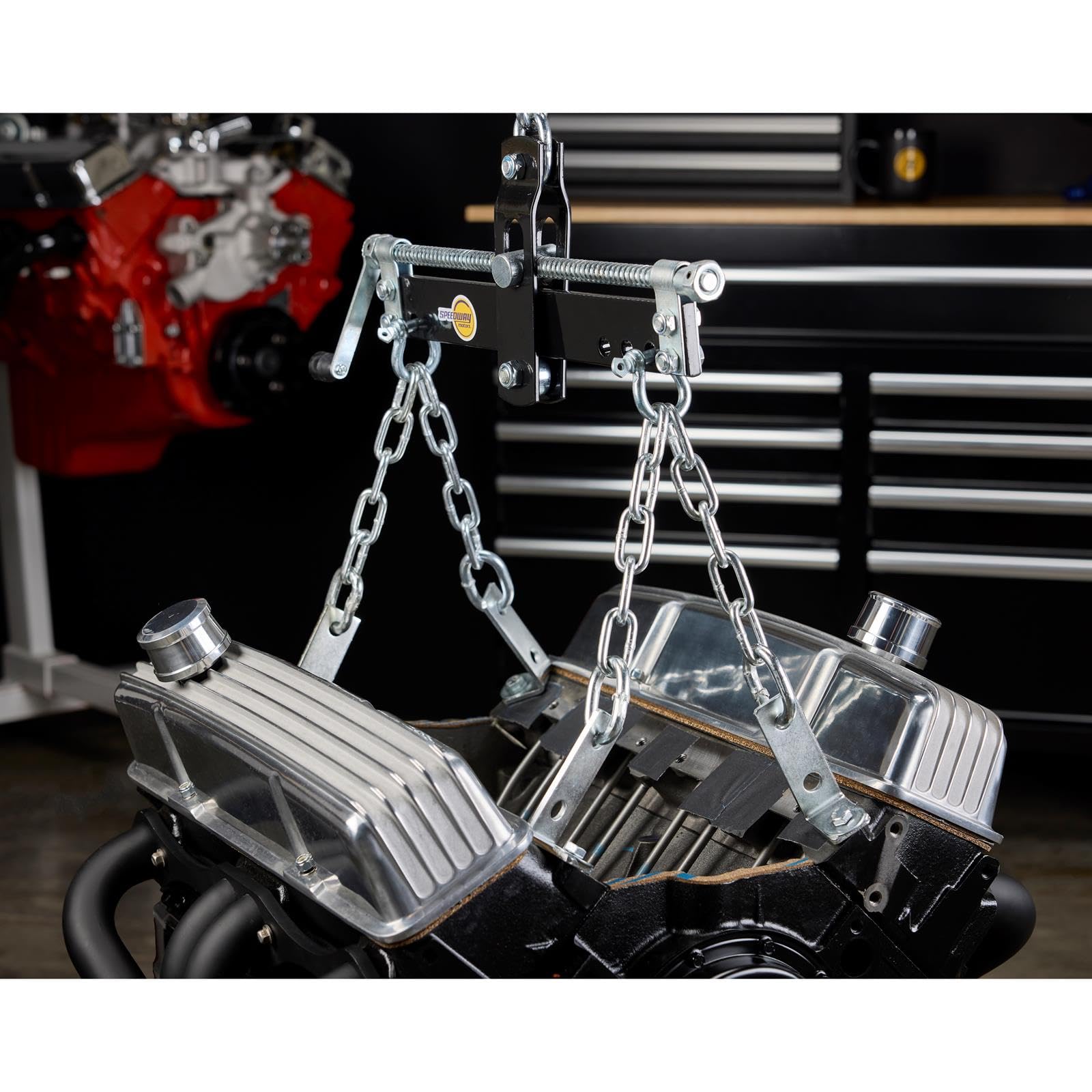 Adjustable Tilt Four-Point Chain Mount Engine Leveler, 1500 Lb. on ...