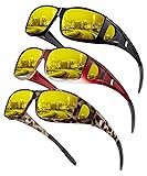 KALIYADI Night-Vision-Glasses Fit-Over-Glasses