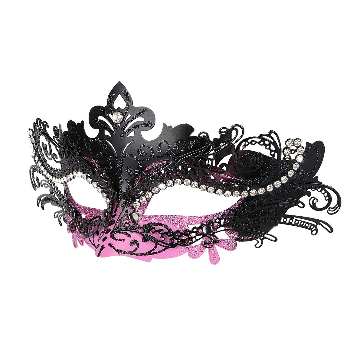 Hoshin Masquerade Mask, Mardi Gras Deecorations Venetian Masks for Womens (Purple & Black)