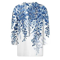 LPIGOH 3/4 Sleeve Tops for Women Dressy Casual