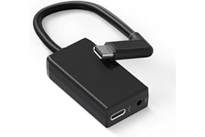 Runpower External Mic Adapter for Go Pro Hero 13/12/11/10/9/8/7/6/5 Black, Type-C to 3.5mm Microphone Converter for Clear and