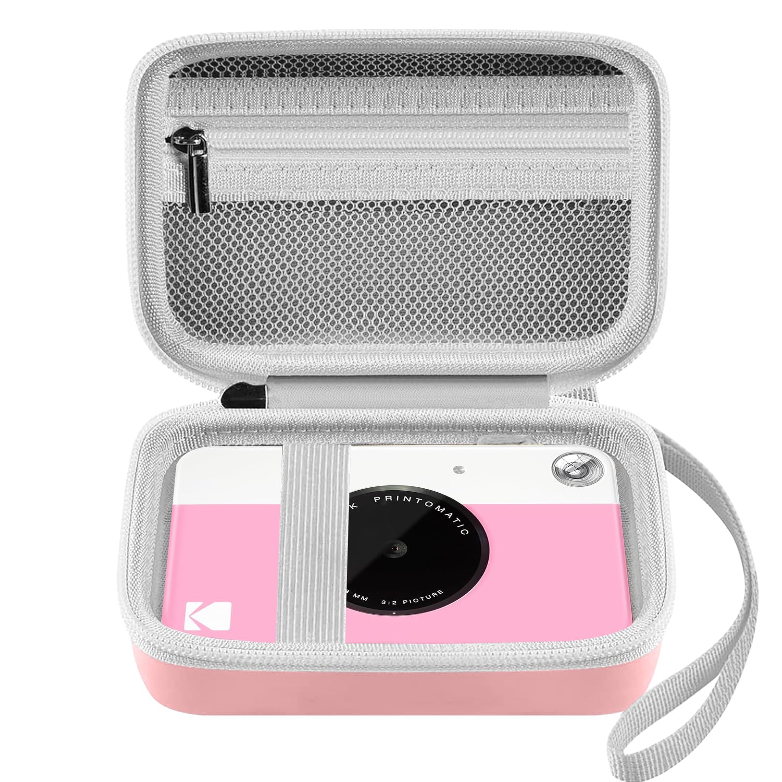 Leayjeen Digital Cameras Case Compatible for Kodak Printomatic Digital Instant Print Camera/PROGRACE/GKTZ/vatenick/Step Instant Printer Hard Organizer/Sony DSCW830/Sevenat (case only) Pink