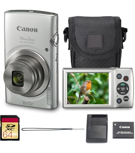 Amazon.com : Canon PowerShot ELPH 180 Digital Camera w/Image