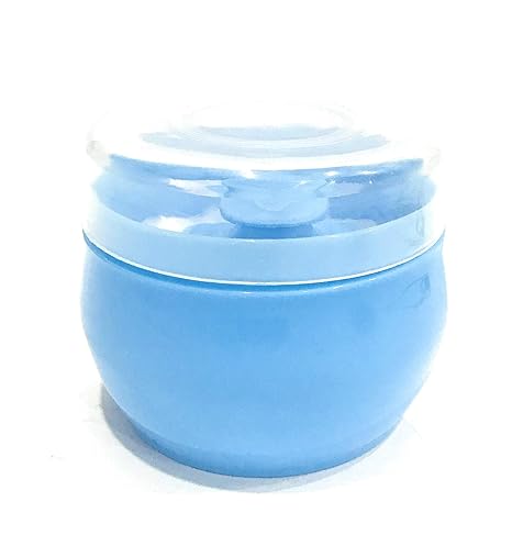 THE LITTLE LOOKERS Portable Baby Skin Care Baby Powder Puff with Box Holder Container for