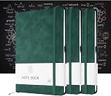Lefute A5 PU Leather Notebook 200 Pages Elastic Closure Pink Green option view 5