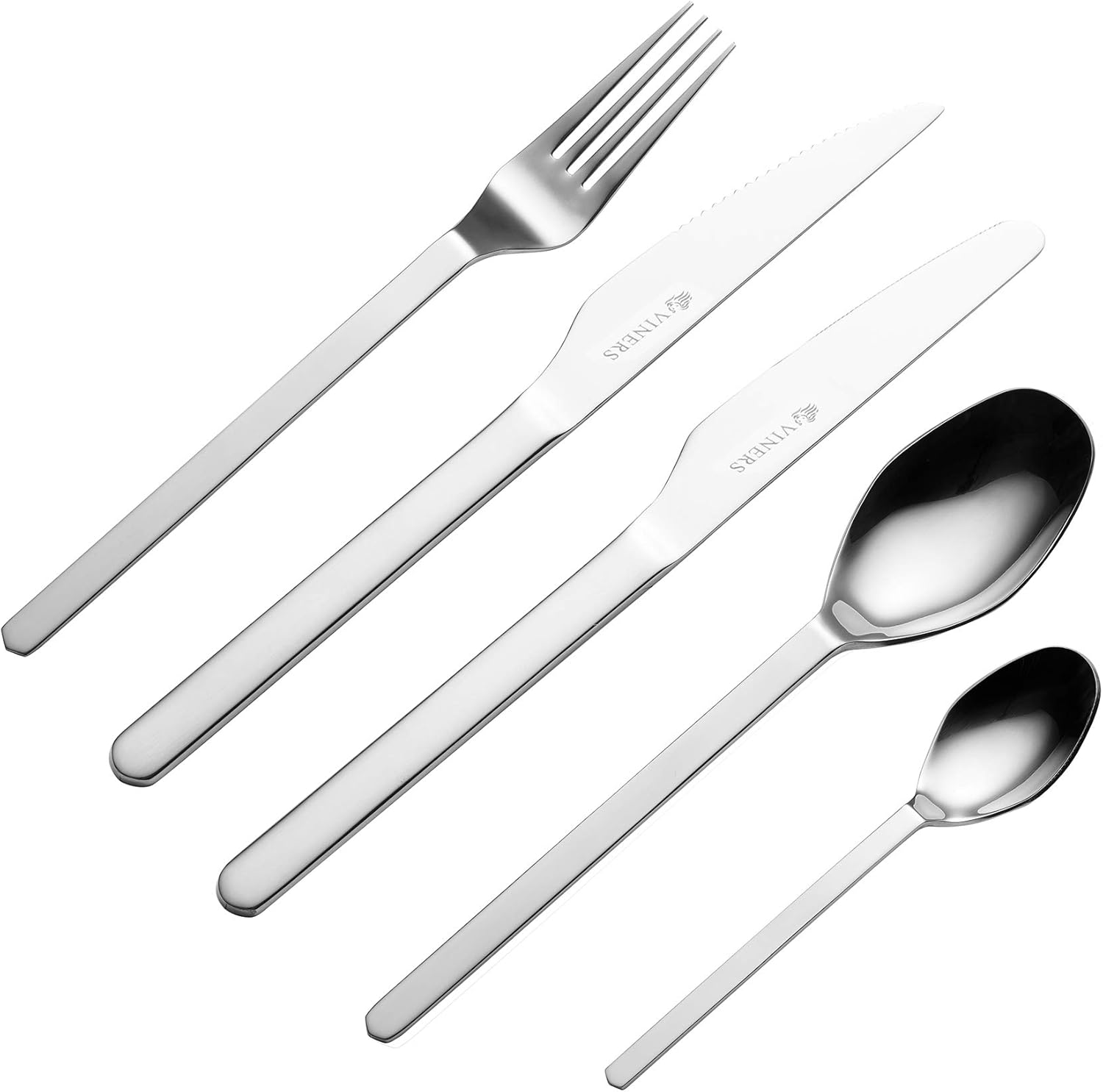 Viners 0303.119 Sonata 18.0 Cutlery Set with 4 Free Steak Knives in