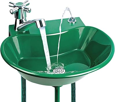 2 In1 Outdoor Wasser Brunnen Wasserhahn Schlauch Waschbecken Hande Waschen Garten Kinder Kuche Amazon De Baumarkt