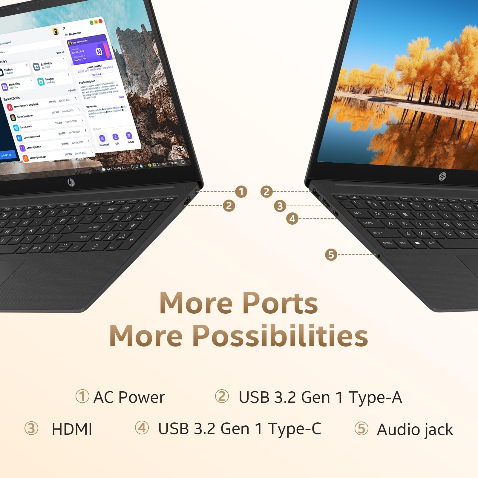 Laptop empresarial HP 255 G10 con pantalla IPS FHD de 15,6", AMD Ryzen 7 7730U (8 núcleos), 32 GB de RAM, 1 TB SSD, Windows 11 Pro, Copilot AI, WiFi 6, Bluetooth, teclado numérico, con caja de kit de accesorios G255 Pro