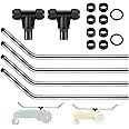 ElectricWise 2 Set Traveling Sprinkler Arms Kit, Tractor Sprinkler Parts Compatible with Nelson and Orbit, T Part with Anti Leak Gasket for Efficient Lawn/Garden Watering