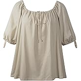 Renaissance Blouse Women Peasant Shirt Ren Faire Top Steampunk Pirate