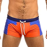 Taddlee Swimsuits Men's Swim Boxer Trunks Sexy Swimwear Square Cut Board Shorts