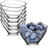 NUTRIUPS Small Glass Bowls Set, Mini Dessert Bowls Set for Small Portion Food, Dessert and Snack (3.9 Inch, 6 Pack)