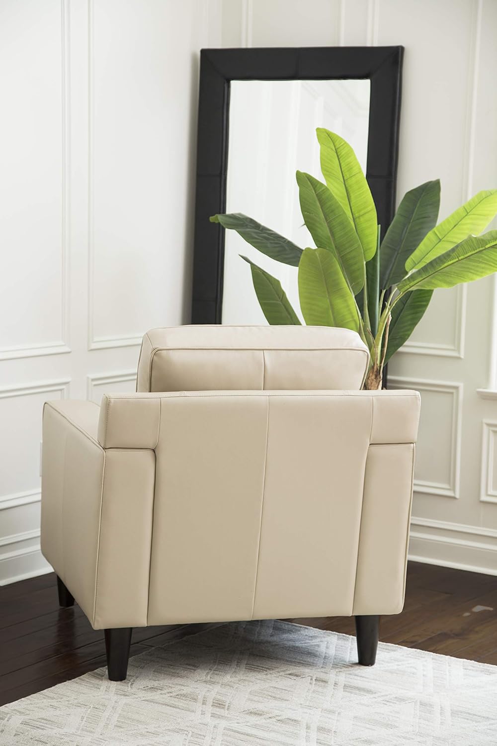 abbyson santino outdoor furniture on Amazon Com Abbyson Living Premium Top Grain Leather Armchair Cream Furniture Decor