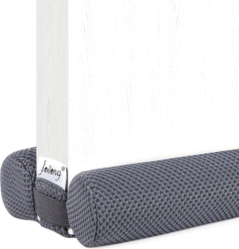 fowong Under Door Draught Excluder 88cm Double Side Grey Bottom Seal Noise Dust