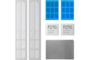 Peslv Privacy Screen Accessories: Slide Mount Tabs *2, Adhesive Strips *2, Microfiber Cloth *1, Screen Cleaning Kit *2 for La