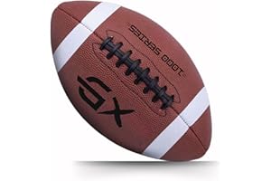 GX TOUR+ Official Size 7 Football – Durable,Strong Grip Leather Adult & Youth Football for Practice, Game Day, Outdoor Sports, and Training – Ideal for American Football Lovers & Athletes