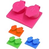SPORTS WORLD VISION 4PC Flat Flip Top Contact Lens Cases | Colorful Travel Lens Solution Holders with L/R Compartments | Durable &amp; Leakproof Storage Boxes for Soft &amp; Hard Lenses Bulk Buy in Mix Color