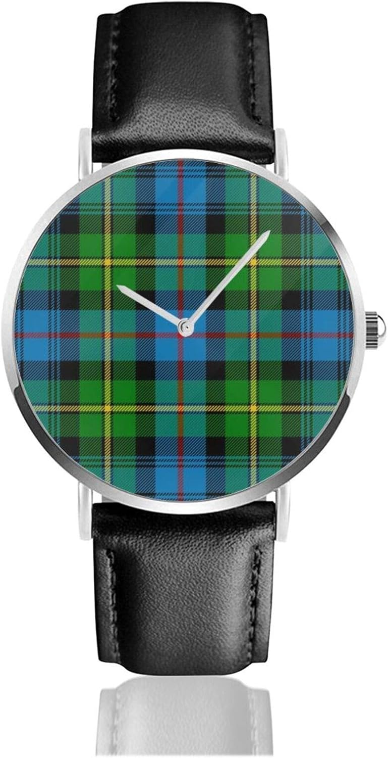 MacLeod of Skye Tartan Classic Casual Reloj de Cuarzo Acero Inoxidable