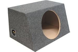 American Sound Connection Car Audio Single 15" Sealed Subwoofer Salnted Hatchback Stereo Sub Box Enclosure