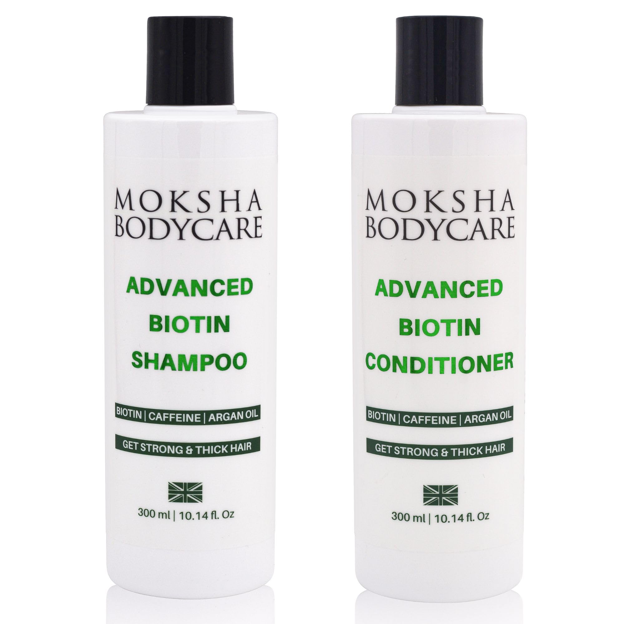 Biotin Shampoo and Conditioner Set for Women and Men - Biotin Hair Growth Shampoo for Thinning Hair, Hair Thickening with Rosemary Oil Caffeine, Sulphate Free for Fine Grey Hair, 2x300ml — image 1