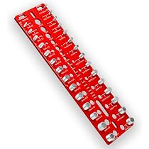 thumbnail image 2 of Nut And Bolt Identifier 30-Piece Thread Checker - Metric & Standard Nut/Bolt Size Gauge With 15CM & 6-Inch Scale 30 Size Nut Bolt Thread Checker Standard Metric Gauge 2 of 9