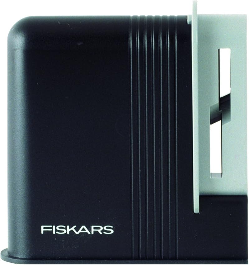 Fiskars Scissor Sharpener Right-Hand Ceramic Heads Black Grey