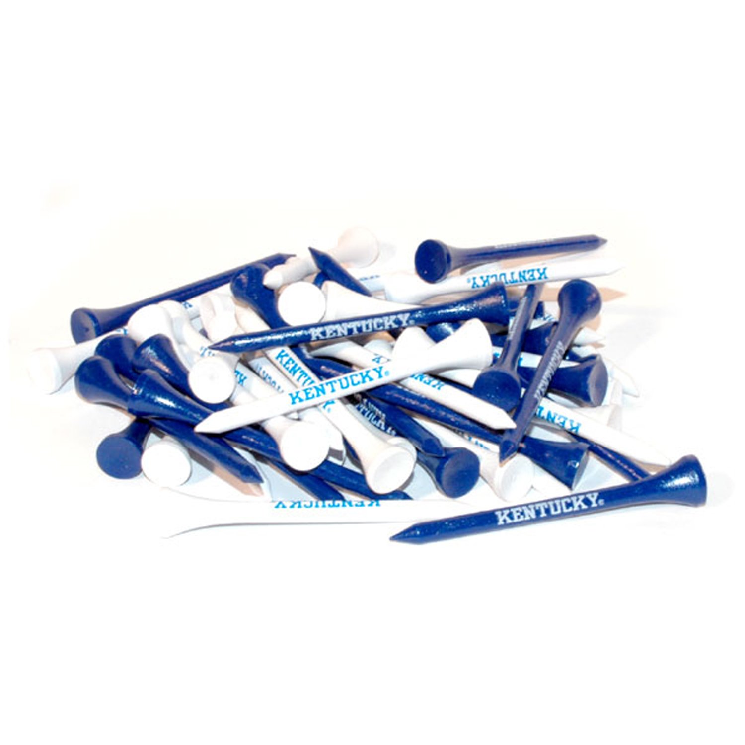 Team Golf NCAA Kentucky Wildcats 2-3/4" Golf Tees, 50 Pack, Regulation Size, Multi Team Colors