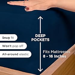 ROYALE LINENS 4 Piece Full Sheets Set - Soft