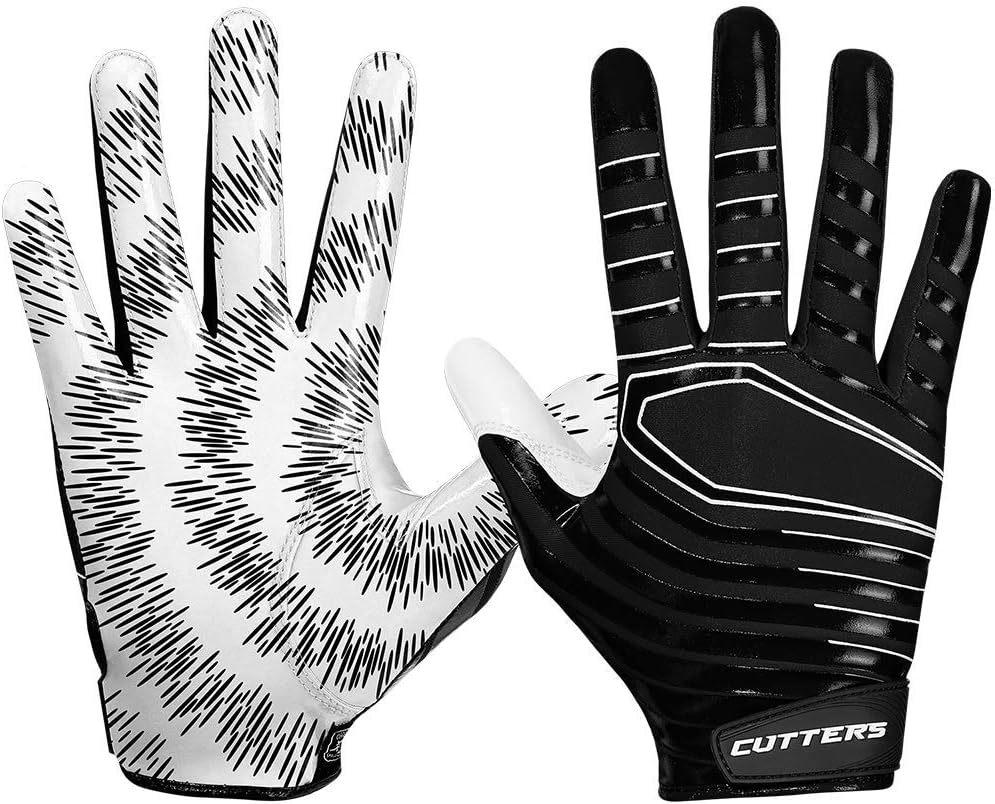 Cutters Football Glove, Best Grip Football Gloves, Lightweight & Flexible, Youth & Adult Sizes, 1 Pair
