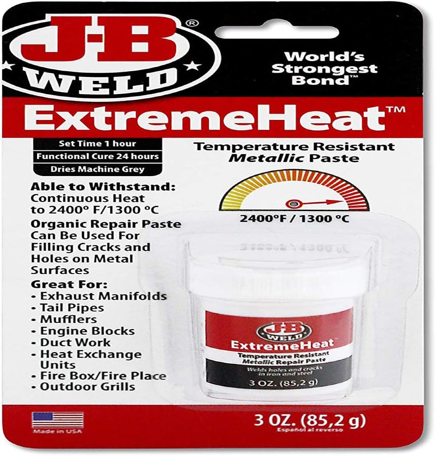LLL JB WELD EXTREME HEAT 1300°C HIGH HEAT PASTE EXHAUST MANIFOLDS STEEL METAL #37901