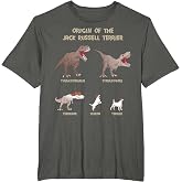 Origin of the Jack Russell Terrier Evolution History Meme T-Shirt