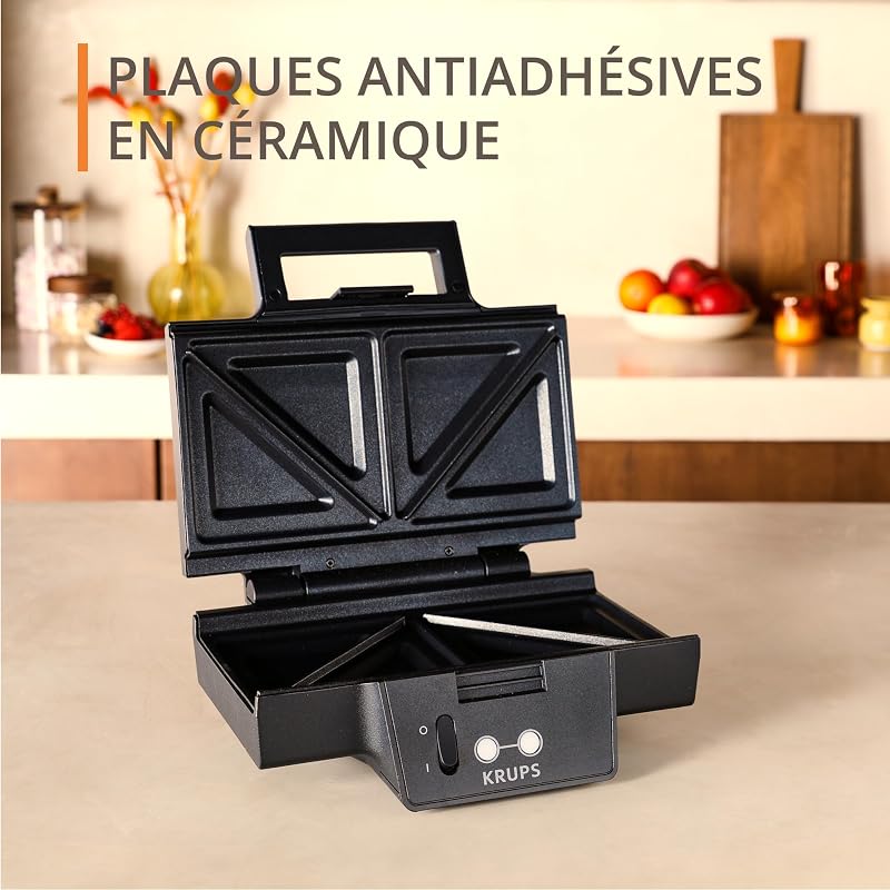 - Appareil à croque monsieur FDK461 Plaques céramique - Noir
