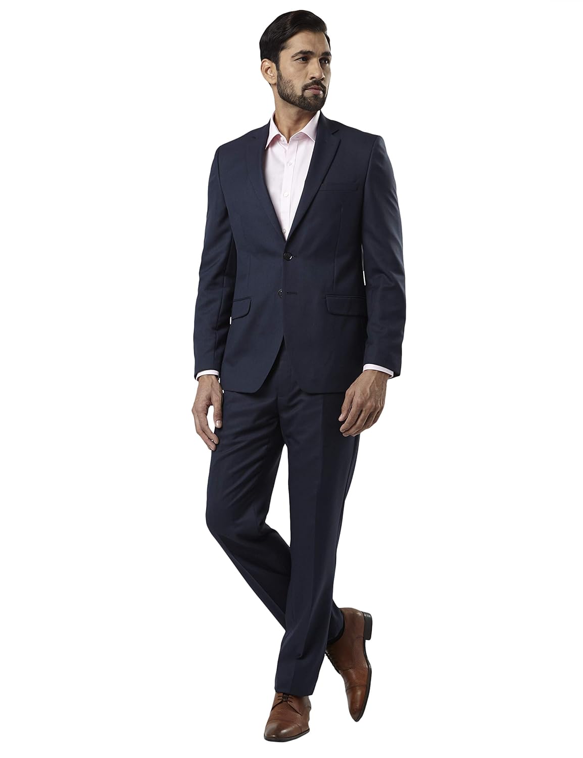 Buy Raymond Dark Blue Regular Fit Polyester Blend Suit at Amazon.in