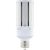 Satco S49394 Hi-Pro High Lumen LED Corncob Light Bulb, HID Replacement, 54 Watts, 5000K White, 7452 Lumen, 120-277V, Damp Loc