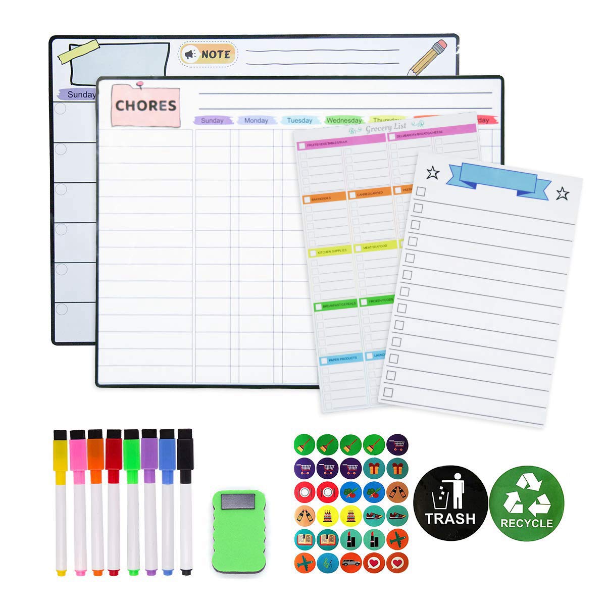 Best Magnetic Calendar Dry Erase Board For Refrigerator Home Gadgets