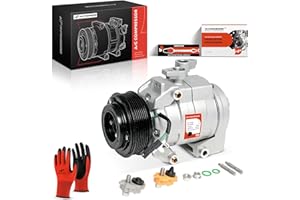 A-Premium Air Conditioner AC Compressor with Clutch Compatible with Ford F-250 F-350 Super Duty 2017-2020, F-450 Super Duty 2