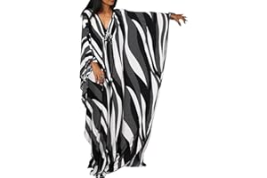 L-Peach Women Bohemian Kaftan Maxi Loungewear Nightgown Kimono Oversized Sleepwear Beach Dress Cover ups