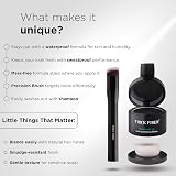 THICK FIBER Root Touch Up Powder Black 4g with Brush & Mirror - Conceals Grey view 6